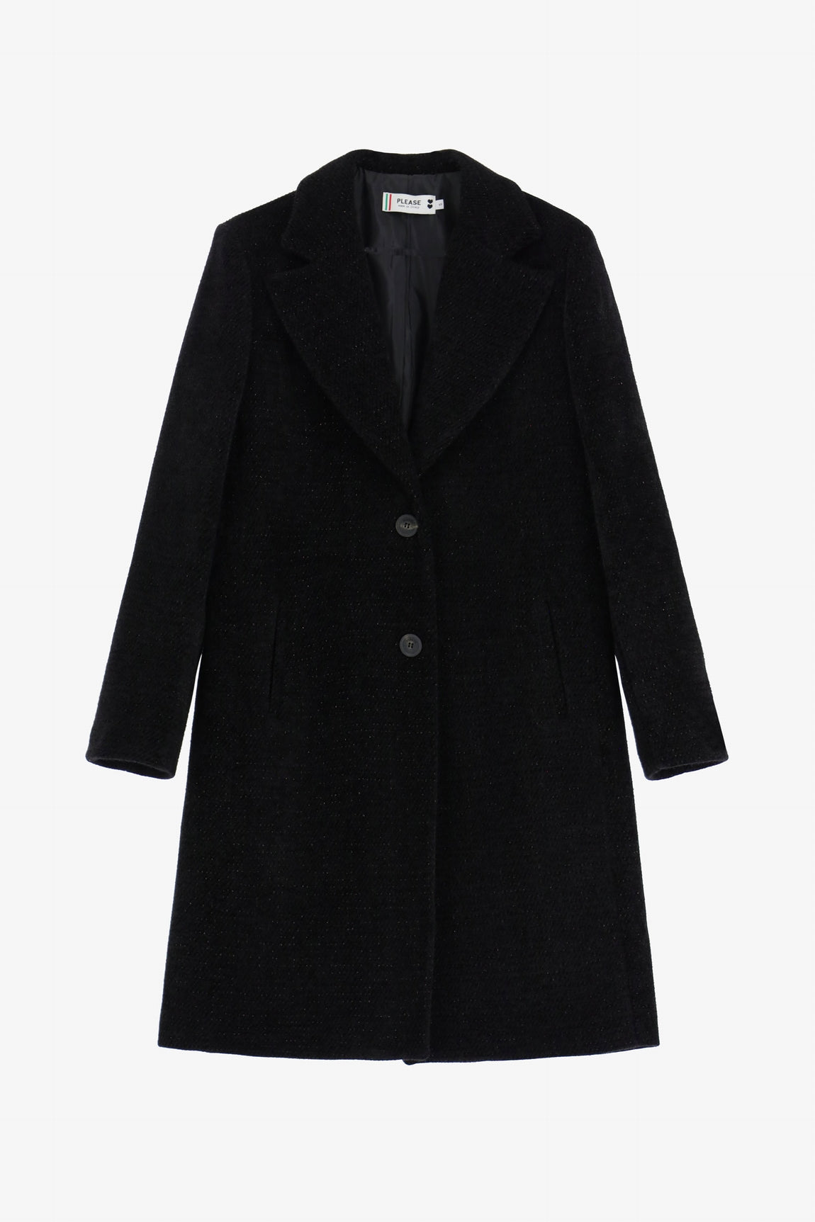 Please Manteau Nero K0fobz1000