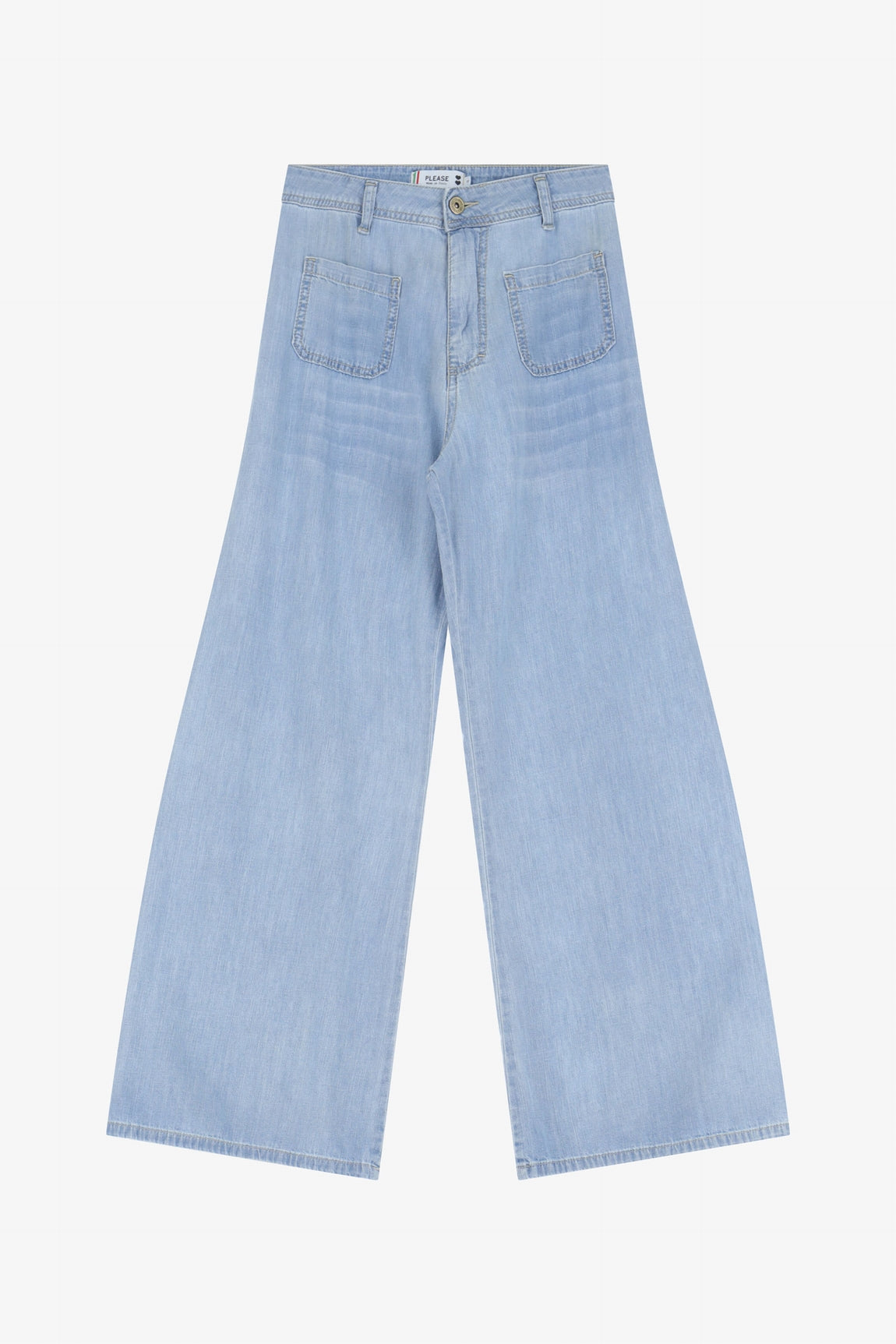 Please Pantalon Blu Denim P00yzs7ntp