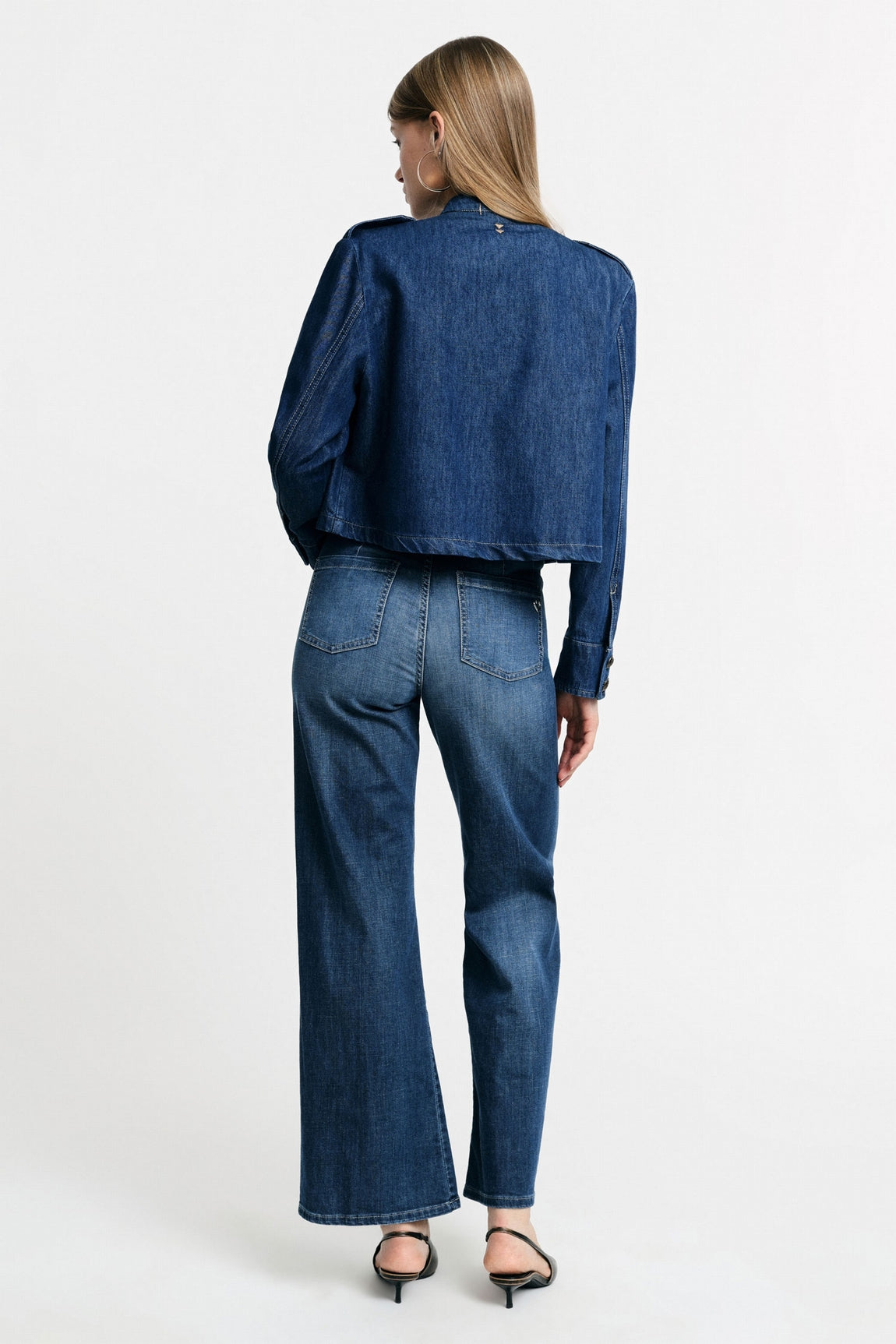 Please Pantalon Blu Denim P0r5bq2e25