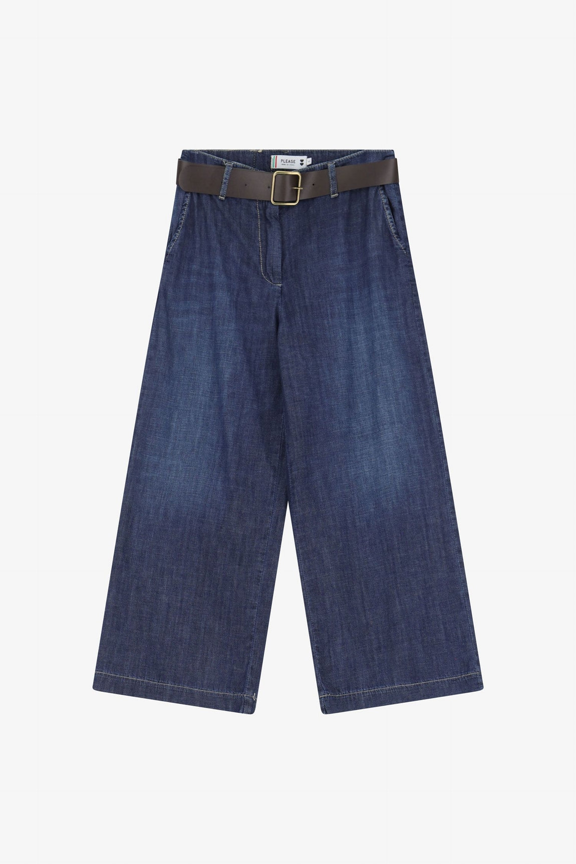 Please Pantalon Blu Denim P2rpzs7e25