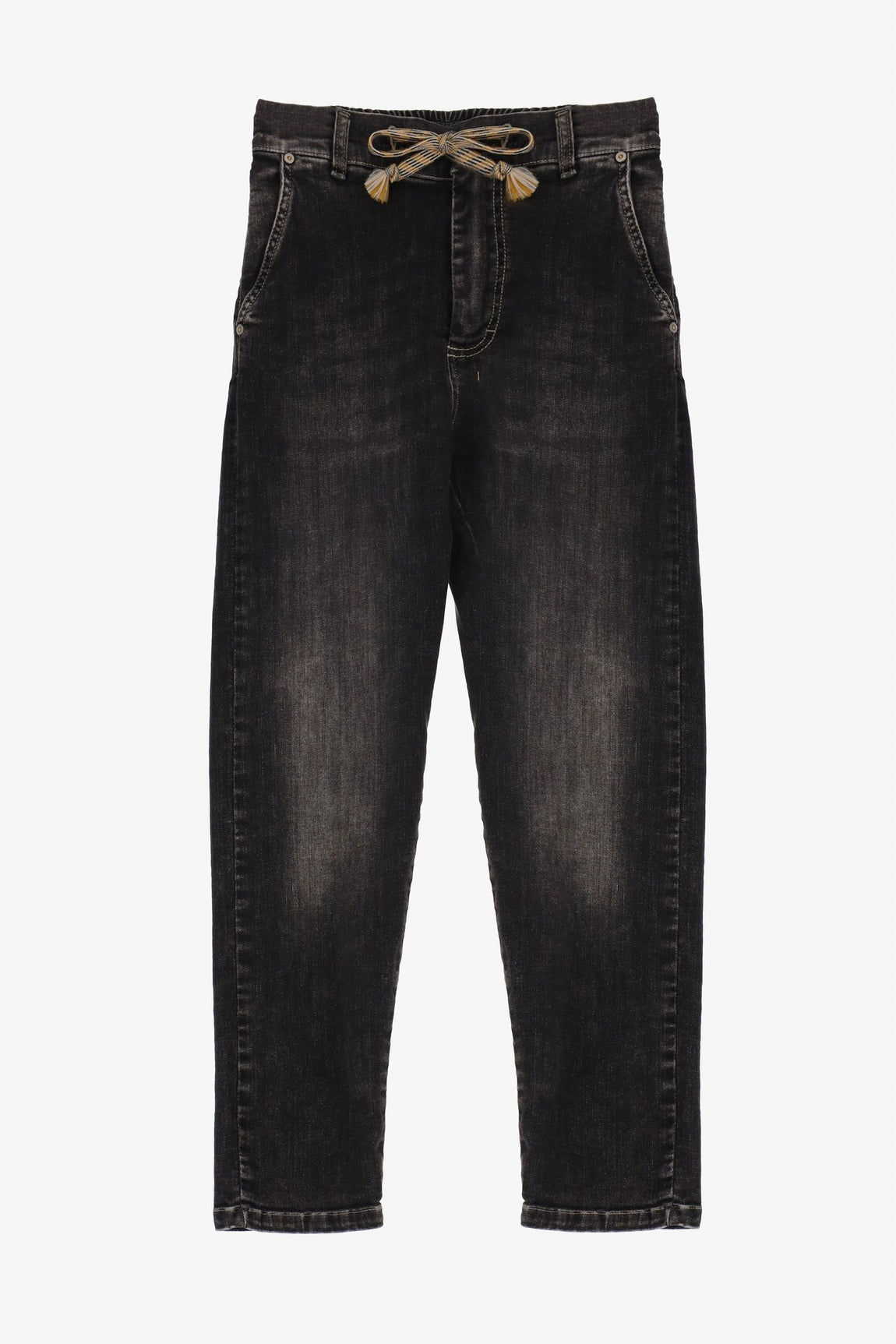Please Pantalon Nero Denim P0quazxw5t