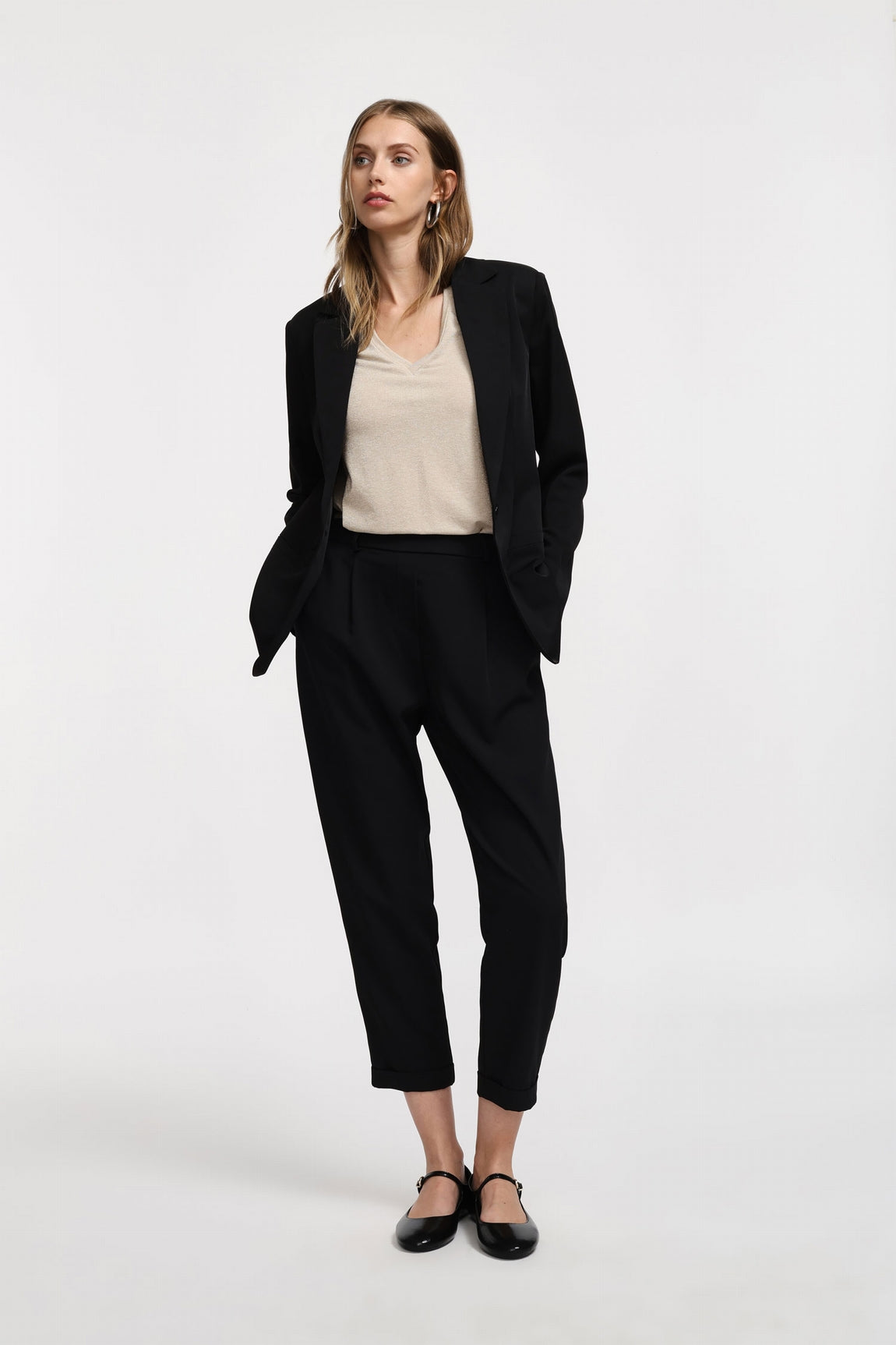 Please Pantalon Nero P3gecsi000