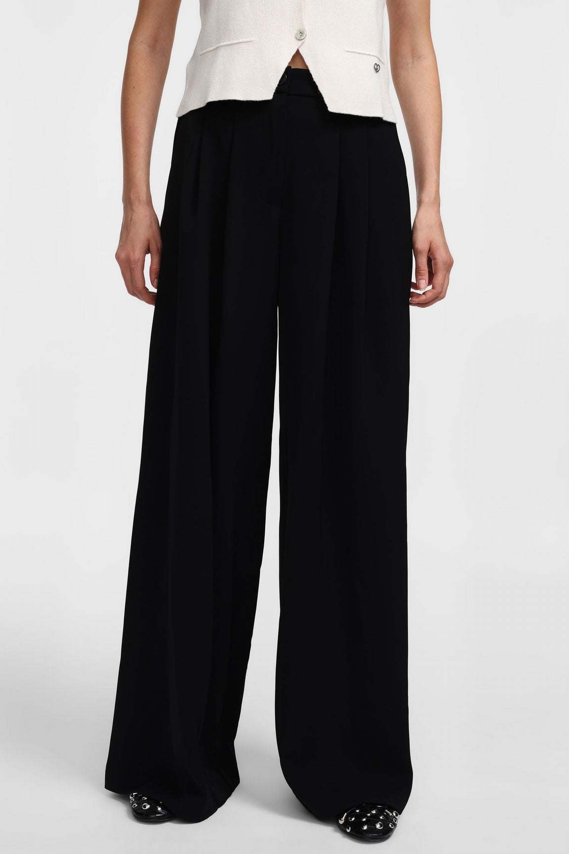 Please Pantalon Nero P975ff93n