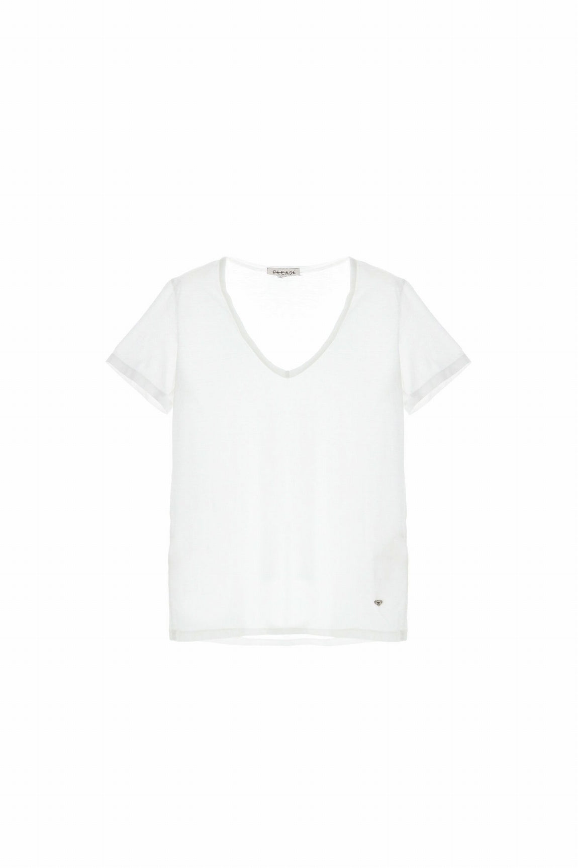 Please T-shirt Bianco Ottico T0aycn2n3n