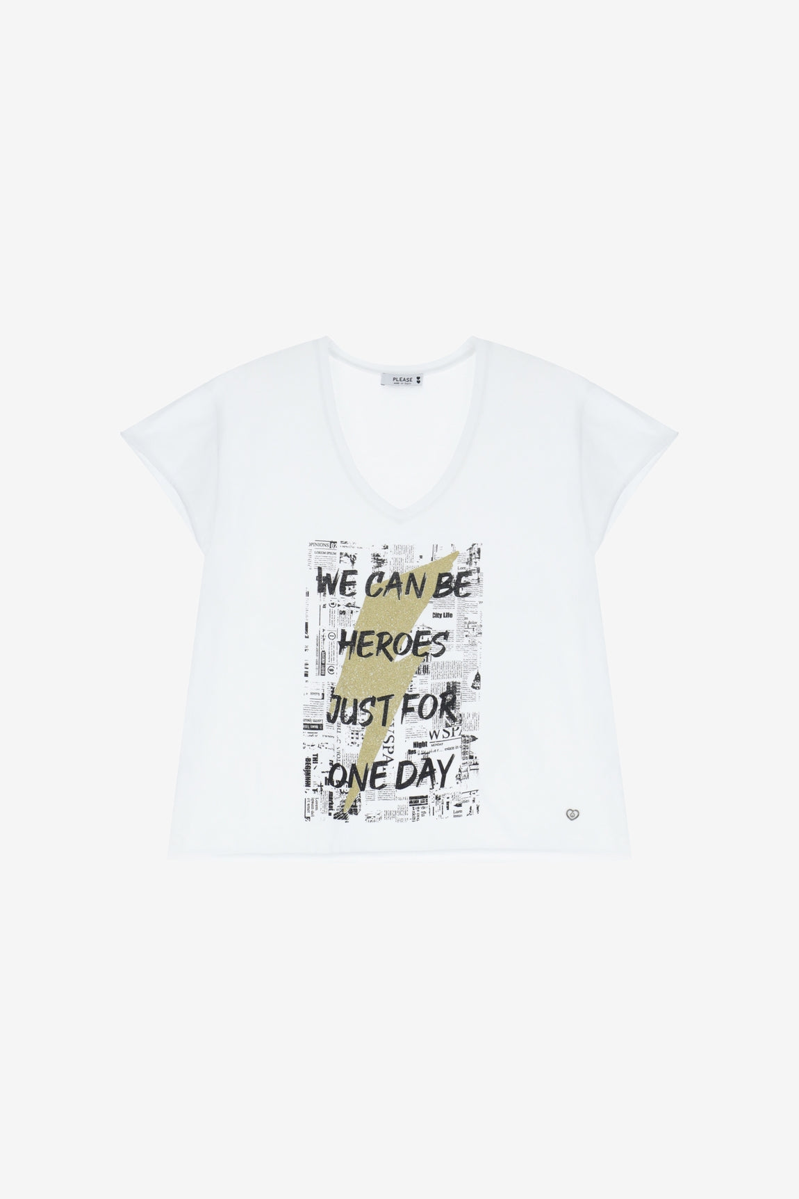 Please Top Bianco T6400164dk