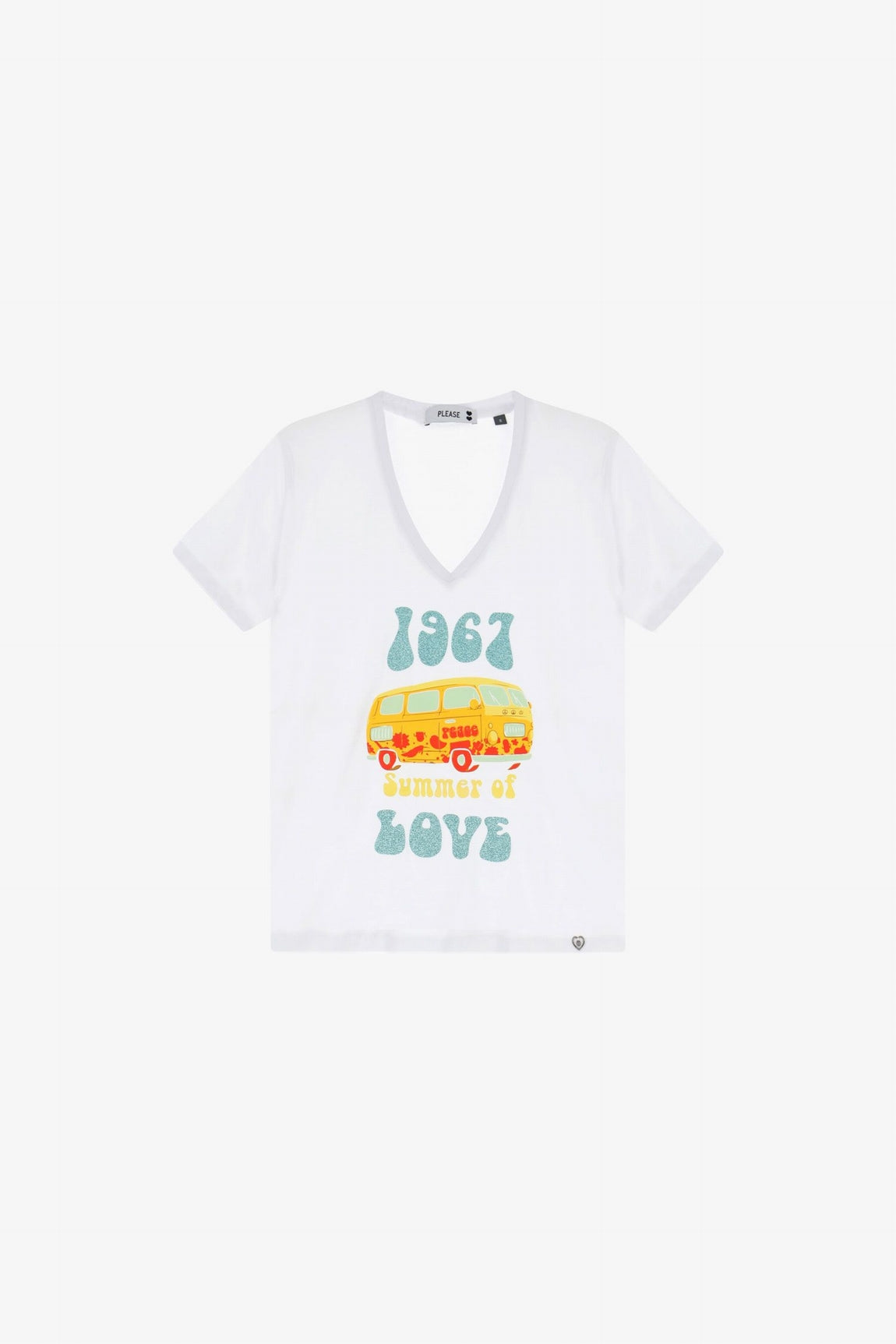 Please Top Bianco T7663pae01
