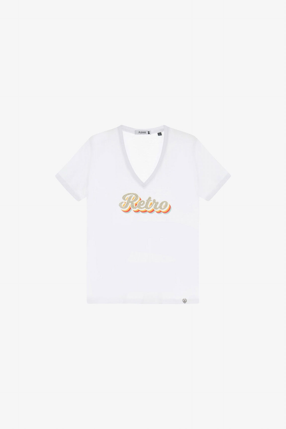 Please Top Bianco T7663pae02
