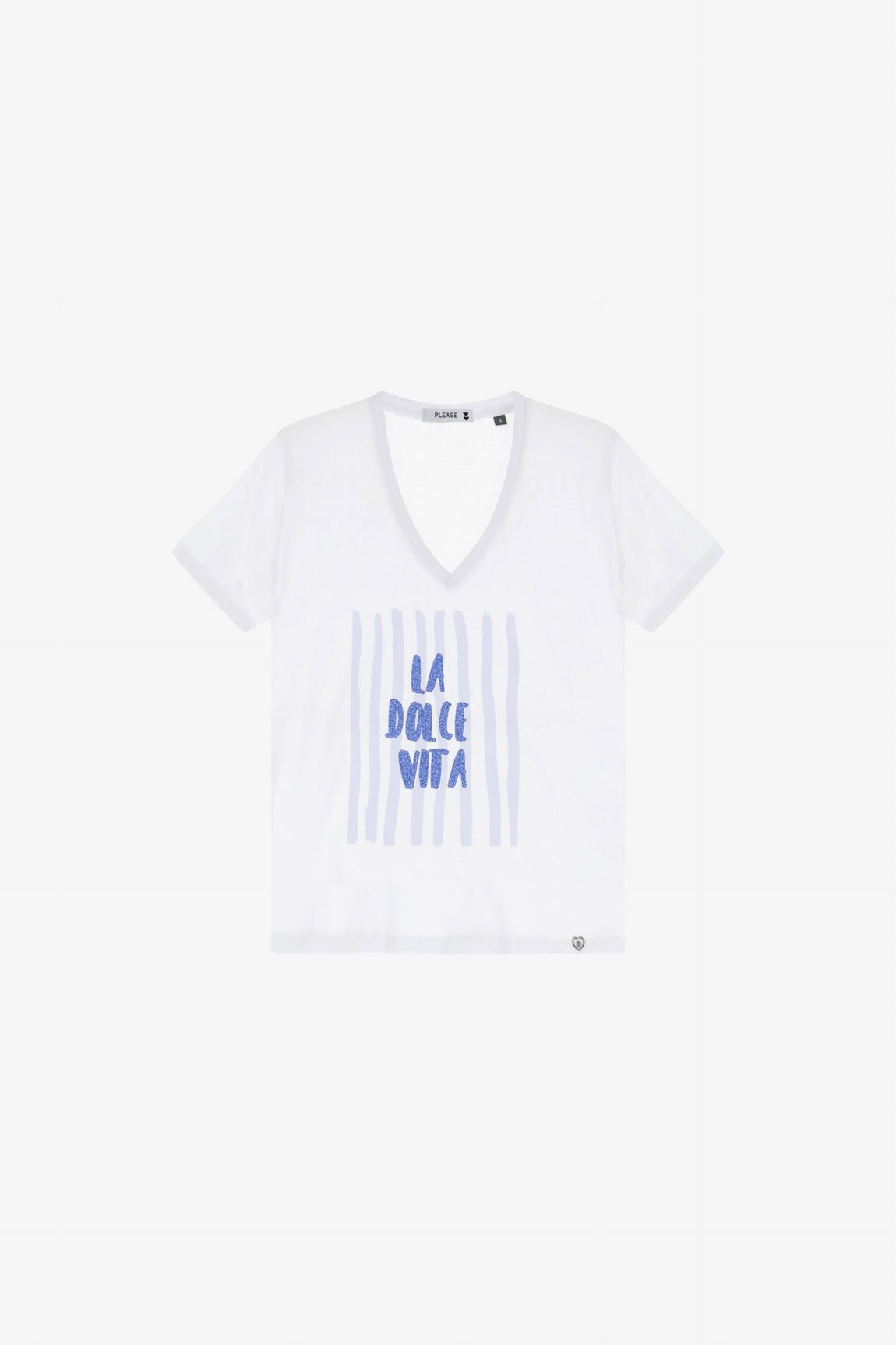 Please Top Bianco T7663pae03