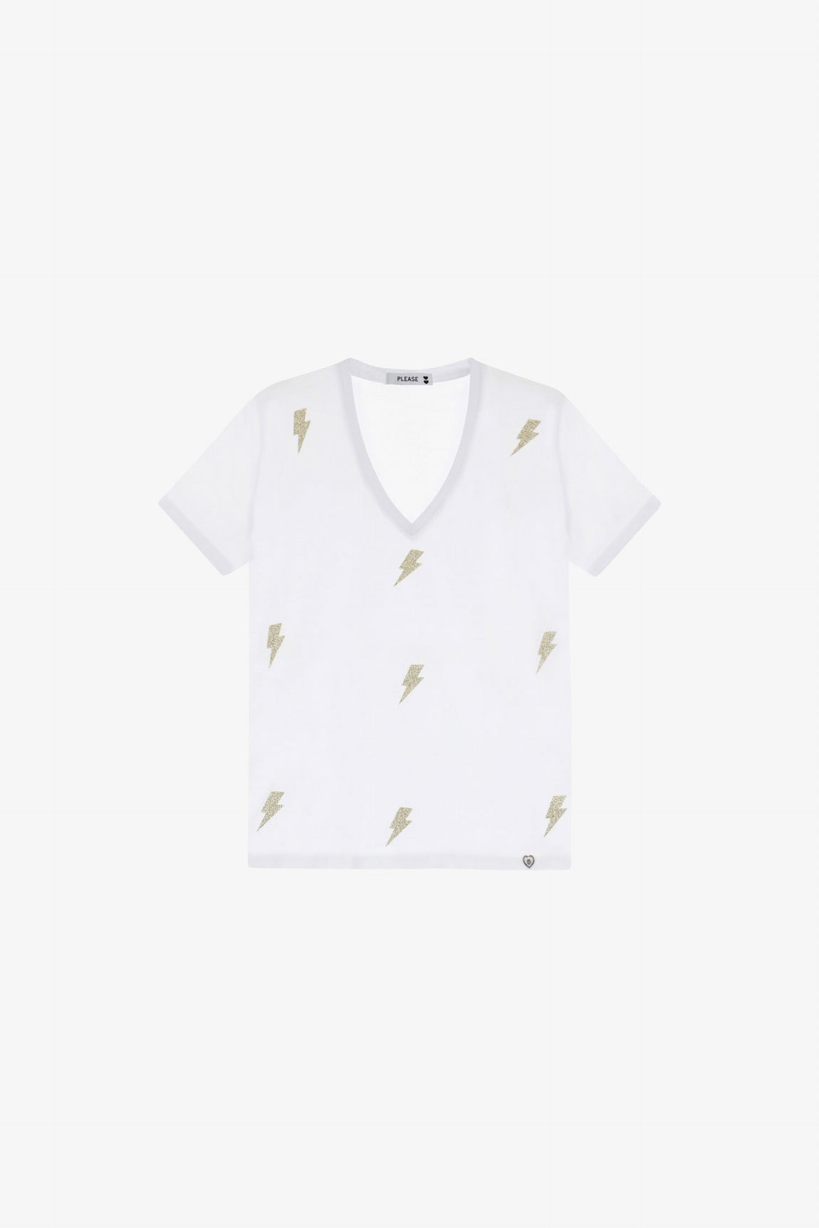 Please Top Bianco T7663pae05