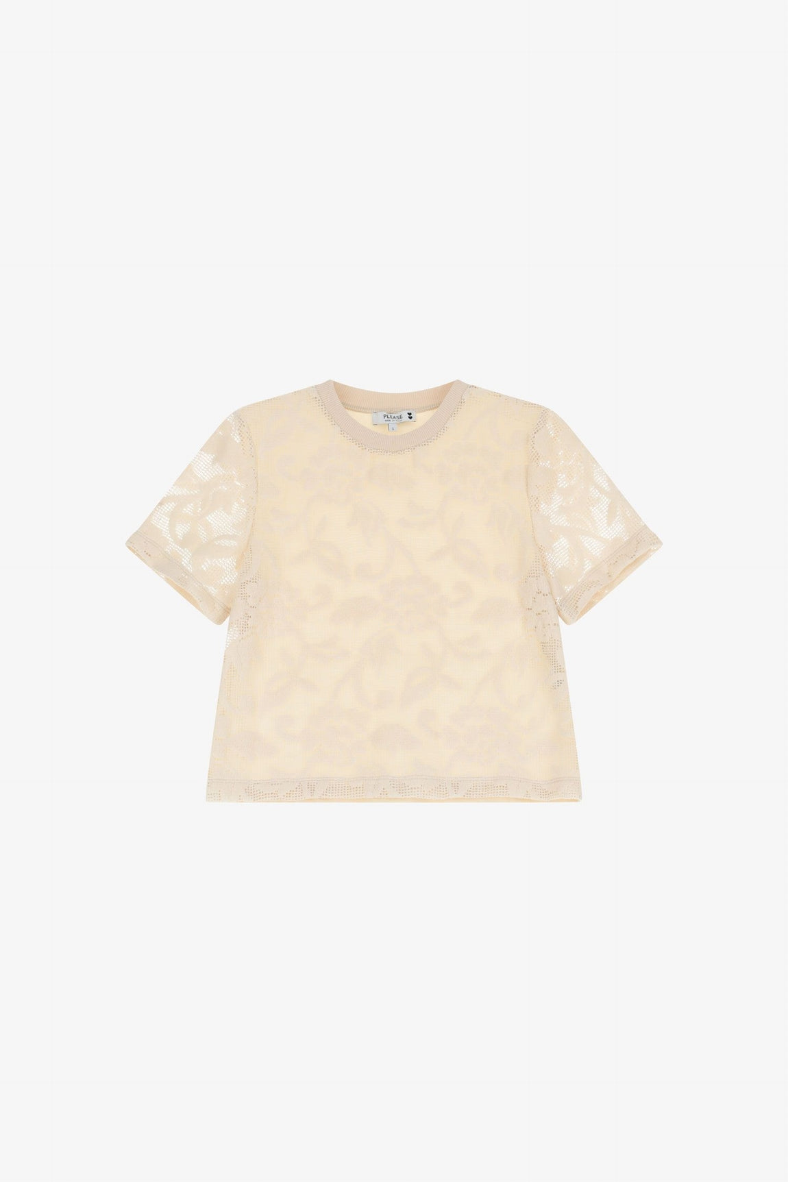Please Top Ecru T0nfdbt000