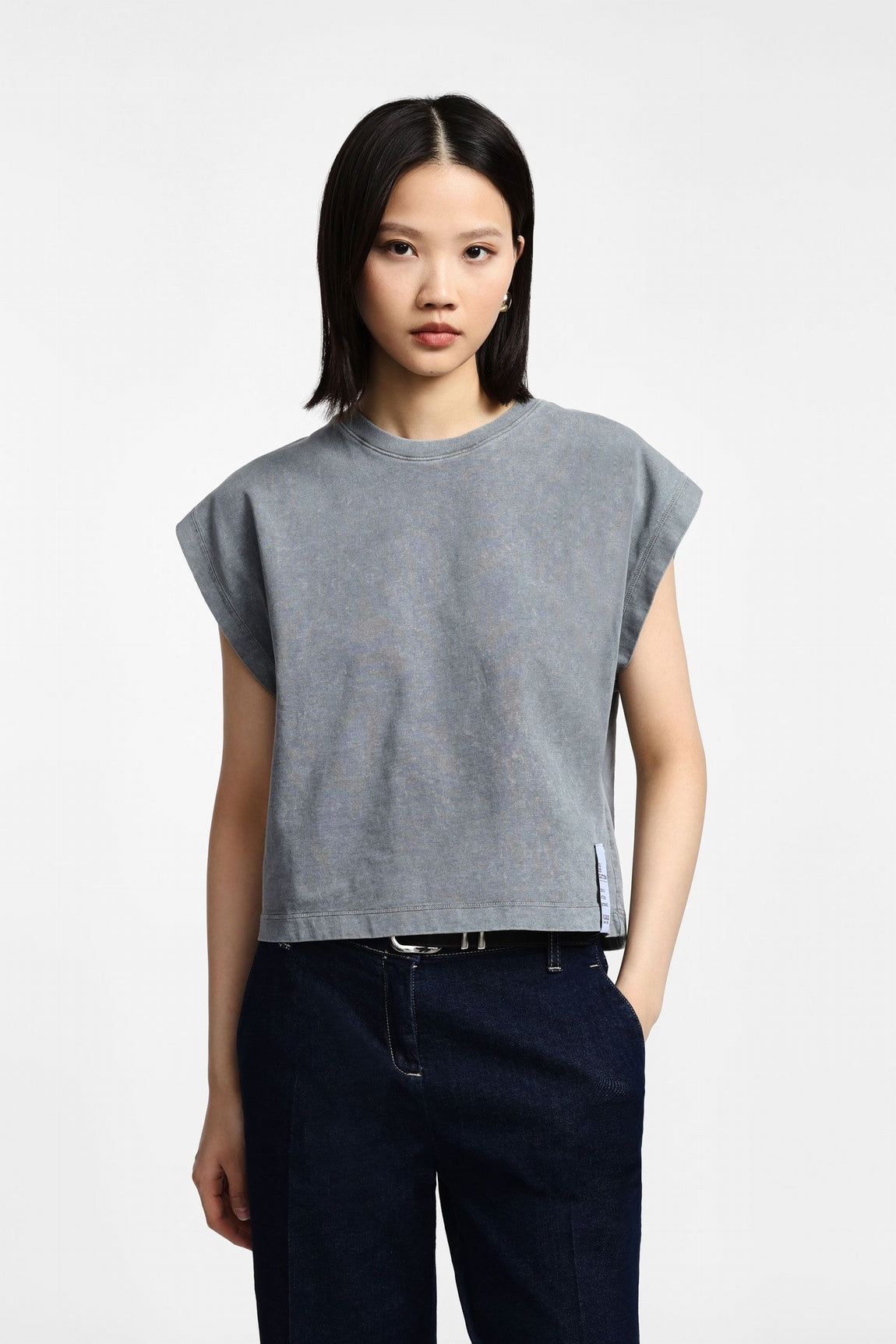 Please Top Grigio T8555mod13