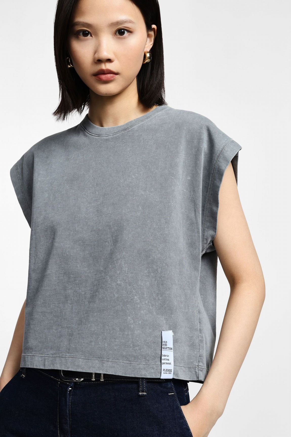 Please Top Grigio T8555mod13