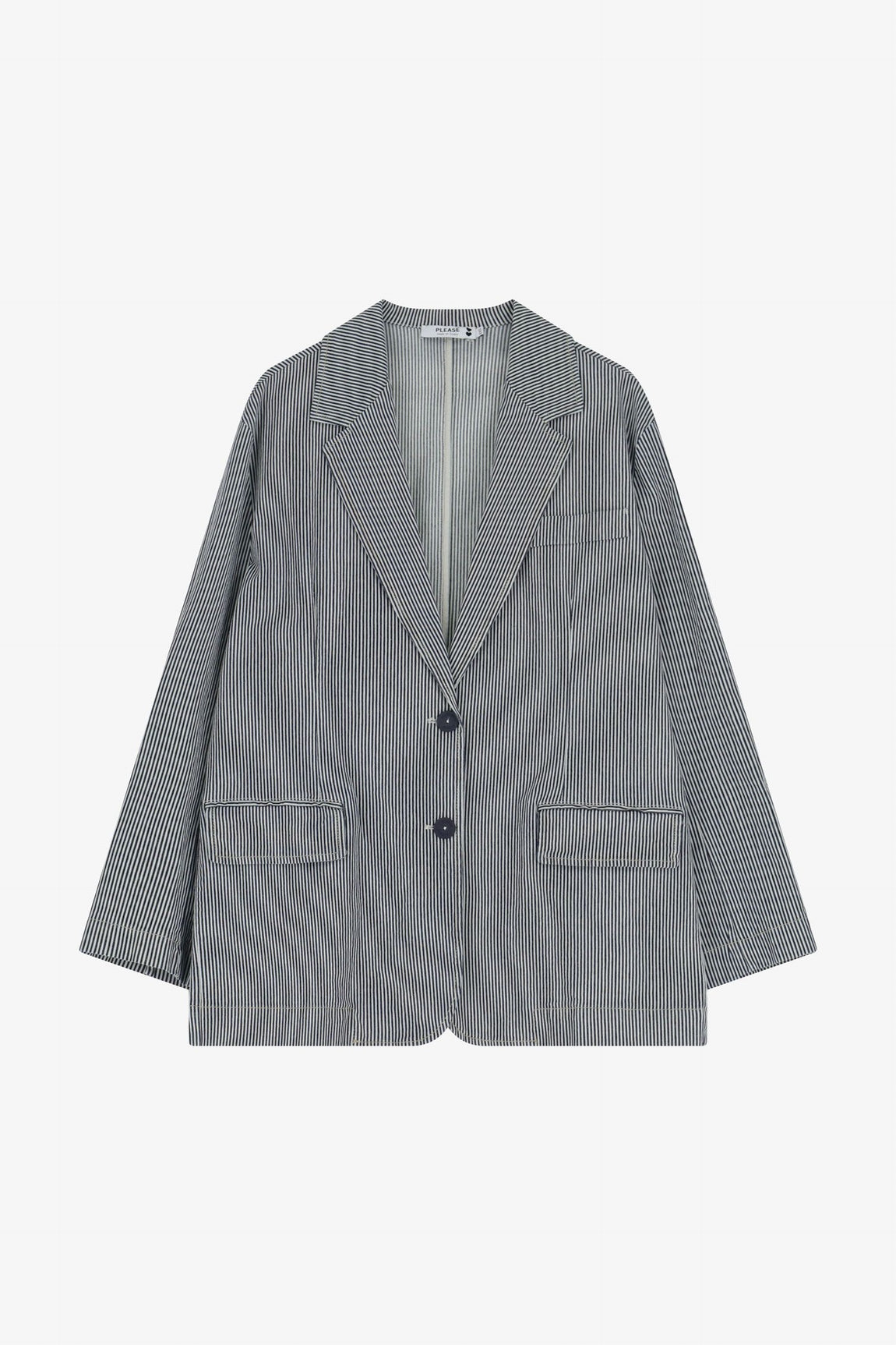 Please Veste Bianco/Blu J0iabfhca3