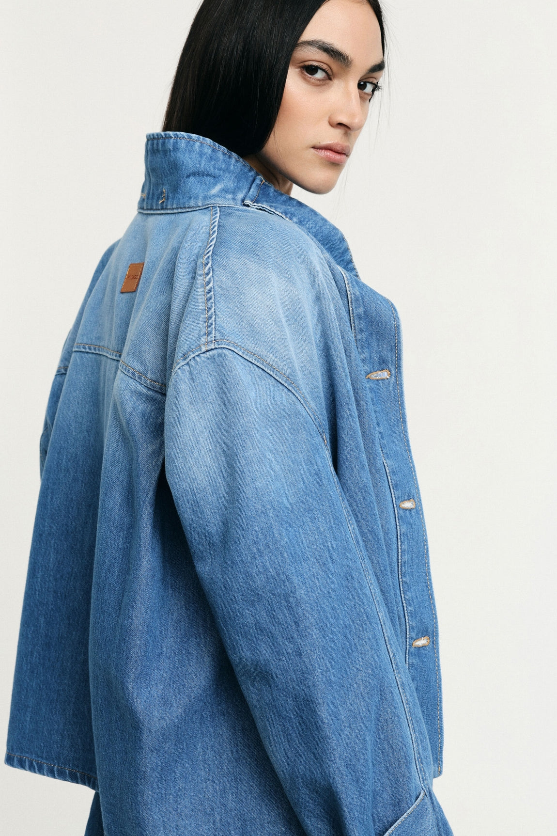 Please Veste Blu Denim V0oxcqzccq