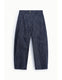 Image de Pantalon carotte en denim brut bleu – Femme